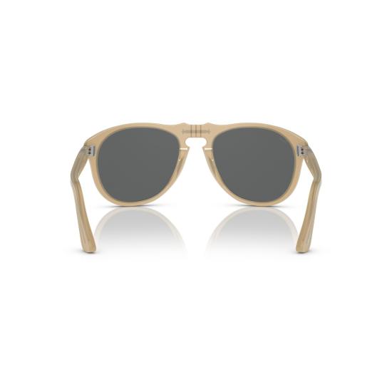 26SS 페르솔 선글라스 0Po0649 반투명 베이지 더블 브릿지 에비에이터 - PERSOL