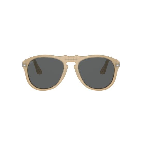 26SS 페르솔 선글라스 0Po0649 반투명 베이지 더블 브릿지 에비에이터