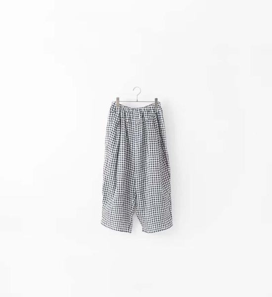  Véritécoeur 팬츠 깅엄 체크 요크