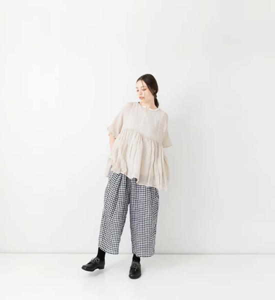  Véritécoeur 팬츠 깅엄 체크 요크 - OTHER BRANDS