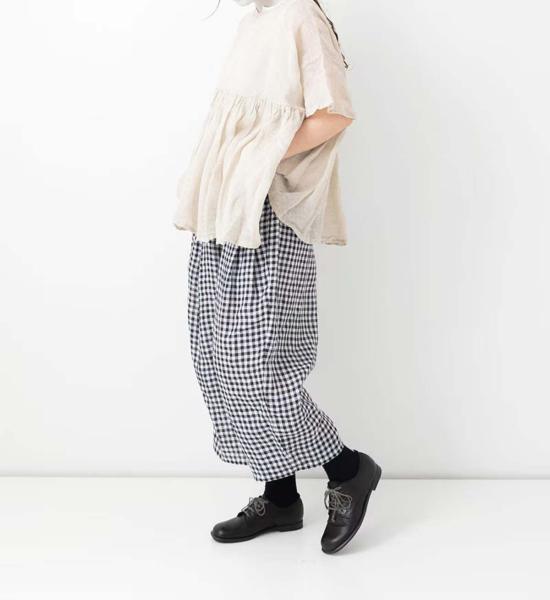  Véritécoeur 팬츠 깅엄 체크 요크 - OTHER BRANDS