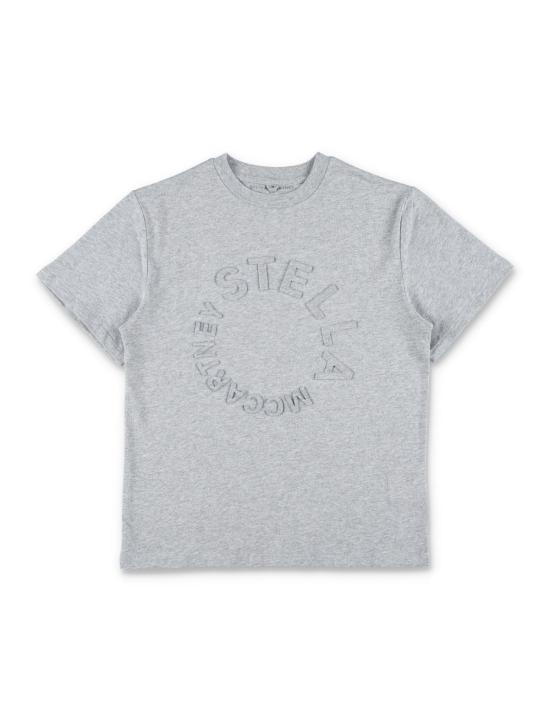  [키즈] 스텔라 맥카트니 탑 스텔라 매카트니 아동용 3D 로고 티셔츠 (회색)