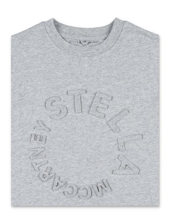  [키즈] 스텔라 맥카트니 탑 스텔라 매카트니 아동용 3D 로고 티셔츠 (회색) - STELLA MCCARTNEY