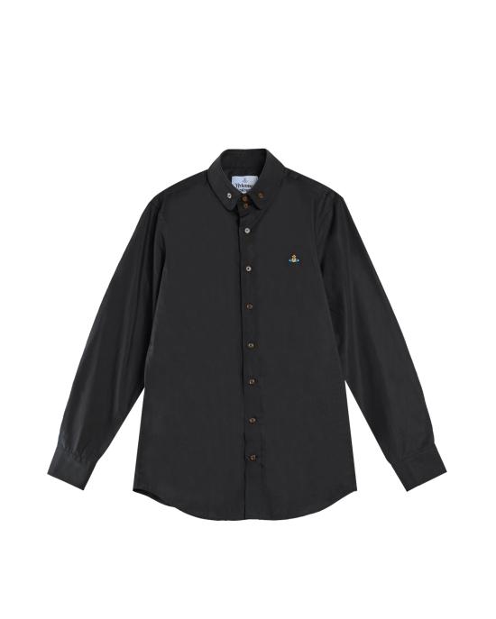 26SS 비비안웨스트우드 투 버튼 크롤 셔츠 24010005 W009Q N401black MULTICOLOR