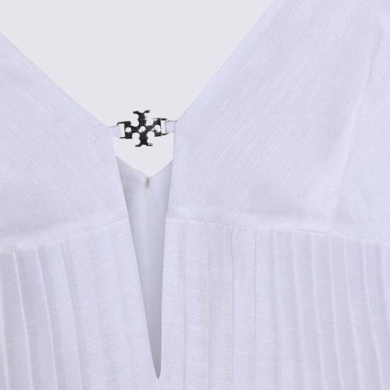  토리버치 원피스 리시 맥시 슬립 드레스 화이트 - TORY BURCH