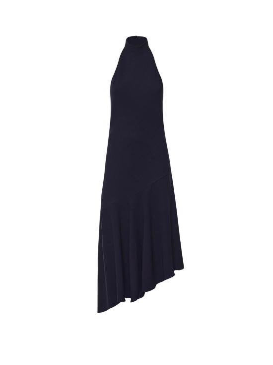  알라이아 원피스 홀터넥 민소매 비스코스 드레스 가지색