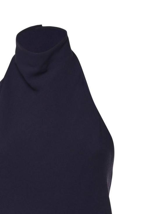  알라이아 원피스 홀터넥 민소매 비스코스 드레스 가지색 - ALAIA