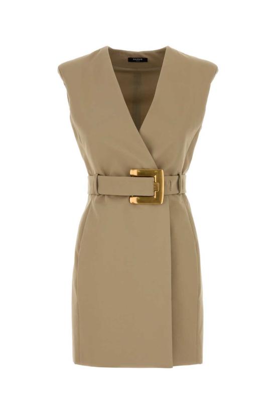  발망 원피스 개버딘 드레스 0 앤 세이블