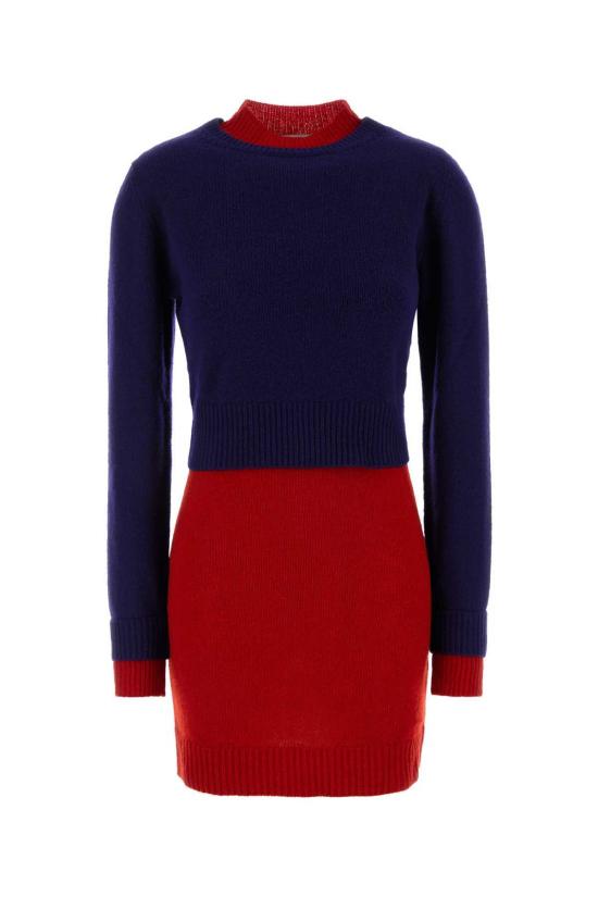  질샌더 원피스 질 샌더 투톤 울 블렌드 드레스