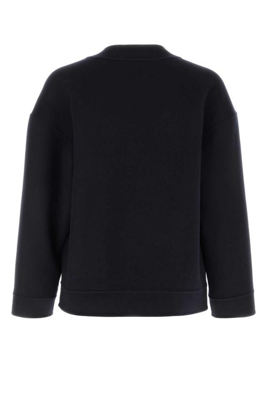  로에베 가디건 다크 블루 울 블렌드  네이비그레이 - LOEWE