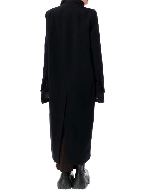  릭 오웬스 코트 뮤지엄 울 라이닝  블랙 - RICK OWENS