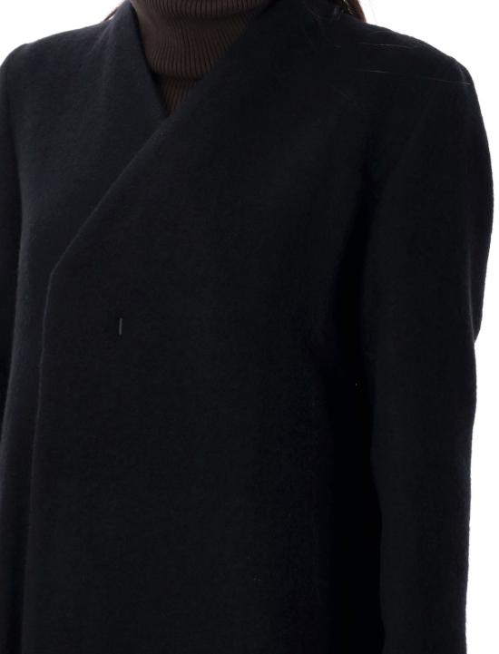  릭 오웬스 코트 뮤지엄 울 라이닝  블랙 - RICK OWENS