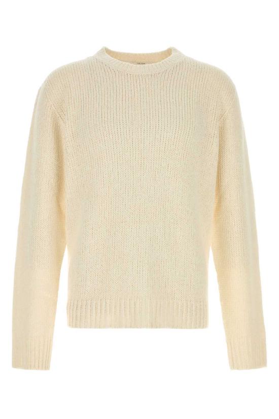  더로우 탑 더 로우 아이보리 실크 라잉 스웨터 티셔츠