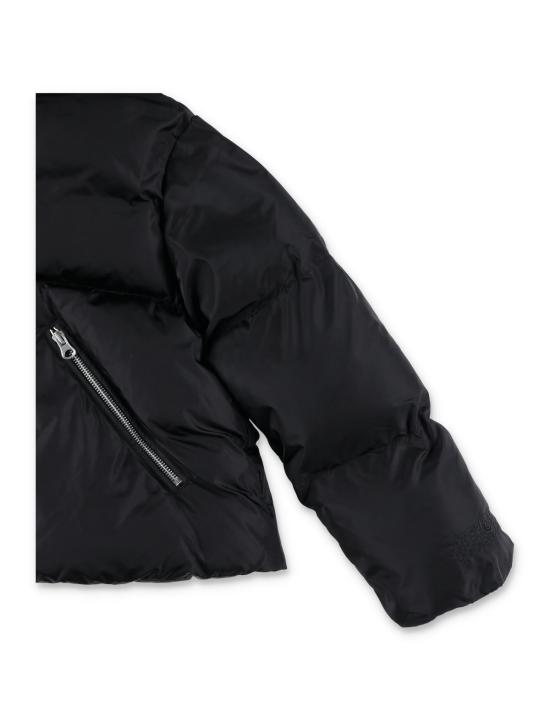  [키즈] MM6 메종마르지엘라 자켓 메종 마르지엘라 아동용 MM6 하이 칼라 블랙 패딩 재킷 - MM6 MAISON MARGIELA