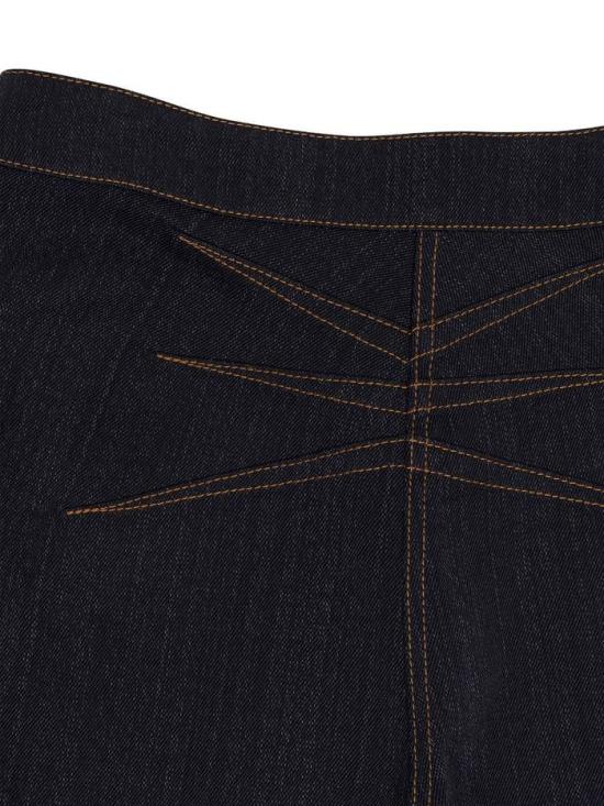 26SS 알라이아 스트레이트 팬츠 AA9P0253T672C A08 BLEU BRUT - ALAIA