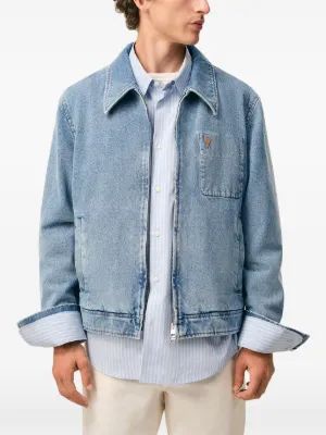 25FW 아미 데님 자켓 H25HJK835DE0046 480H25 BLEU USED - AMI