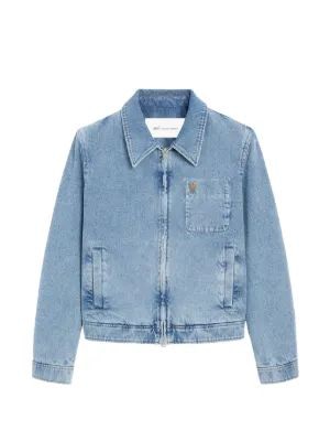 25FW 아미 데님 자켓 H25HJK835DE0046 480H25 BLEU USED - AMI