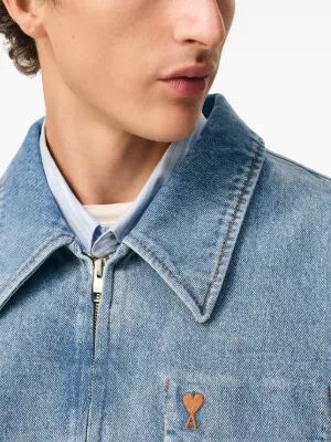 25FW 아미 데님 자켓 H25HJK835DE0046 480H25 BLEU USED - AMI