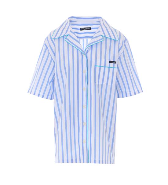 26SS 돌체앤가바나 스트라이프 포플린 셔츠 F5U31T FR52WS8051 Blue