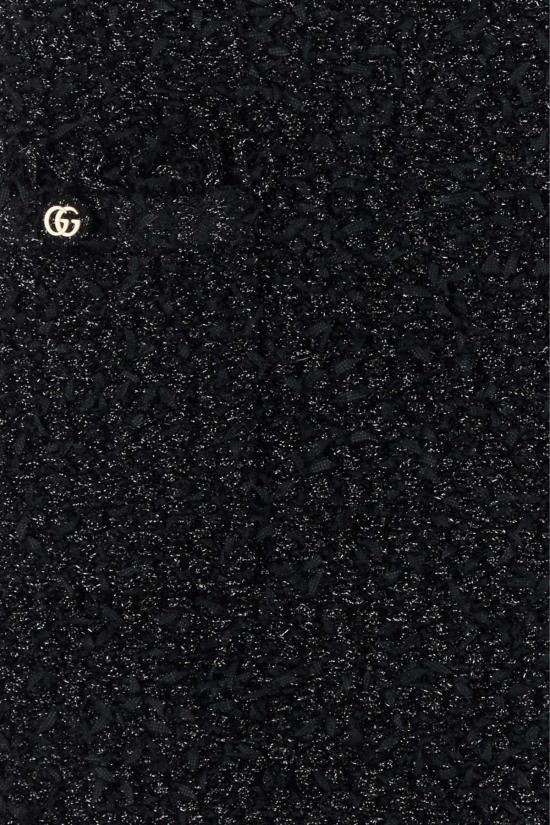  구찌 숏 스커트 비스코스 혼방 미니 스커트 블랙 - GUCCI