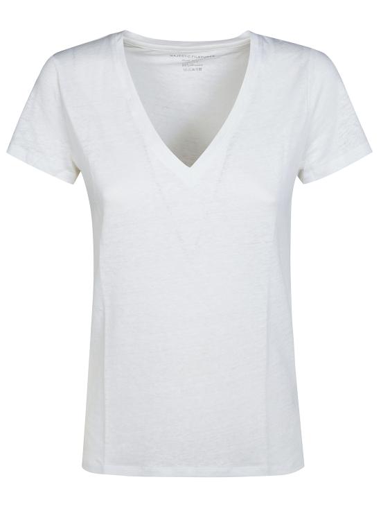 26SS 마제스틱필라쳐 반팔 티셔츠 E26M011FTS164 001 BIANCO