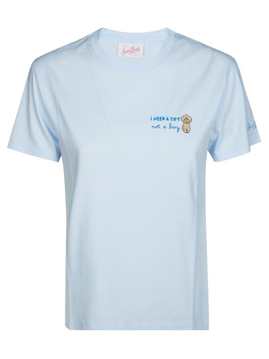 26SS 세인트바쓰 반팔 티셔츠 EMI000109630L 31 AZZURRO