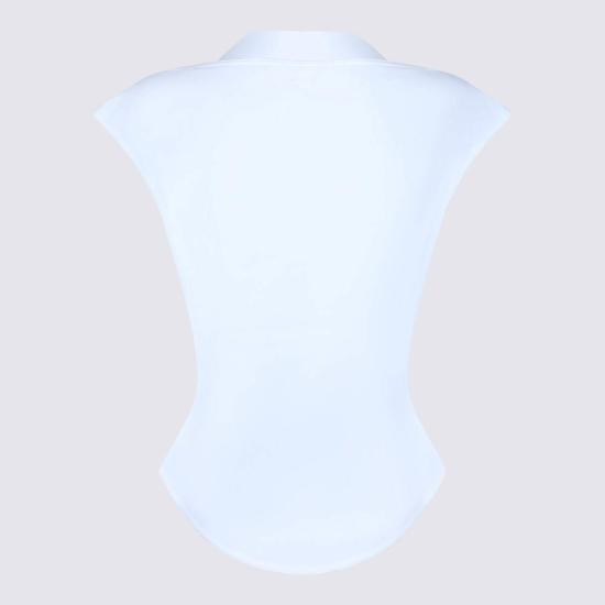  알라이아 바디수트 티셔츠 슬리브리스 보디수트 화이트 - ALAIA