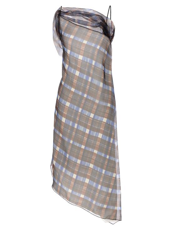  살바토레 페라가모 원피스 페라가모 비대칭 드레스 멀티컬러