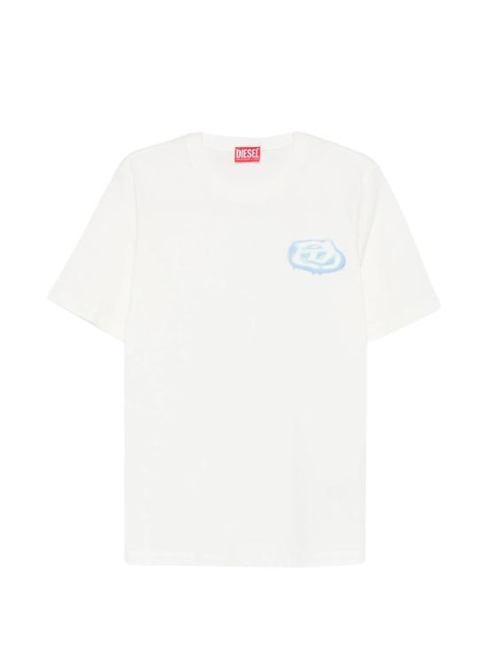  디젤 탑 T 어드저스트 V7 티셔츠 화이트