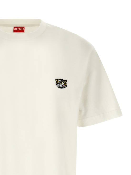  겐조 탑 와일드 타이거 티셔츠 화이트 - KENZO