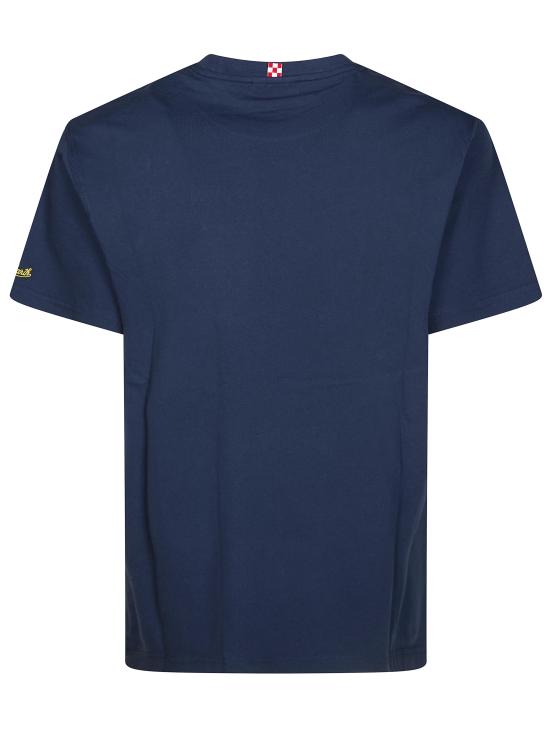 26SS 세인트바쓰 반팔 티셔츠 POT000104382L 61 BLU - MC2 SAINT BARTH