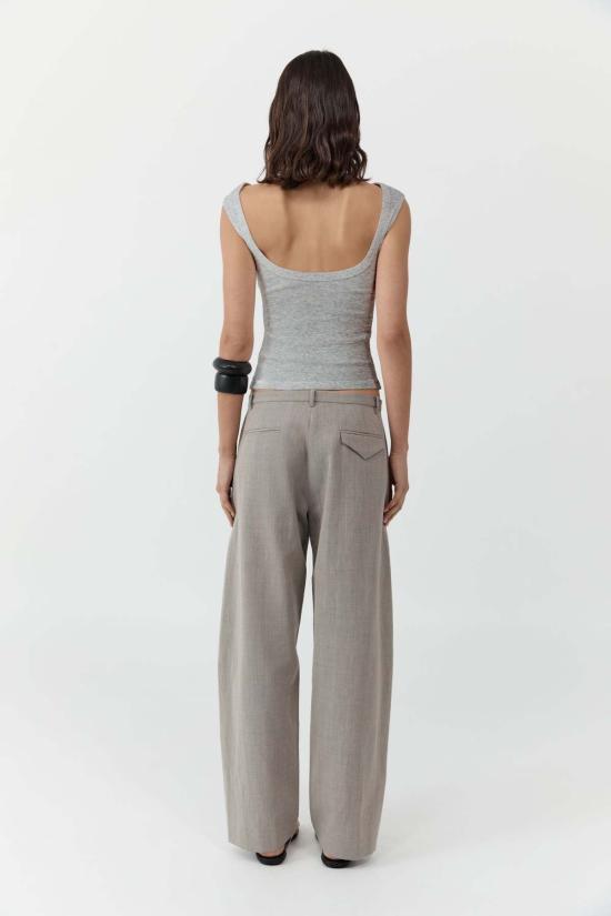  세인트아그니 블라우스 세인트 아그니 오가닉 코튼 발레리나 탑 - ST.AGNI