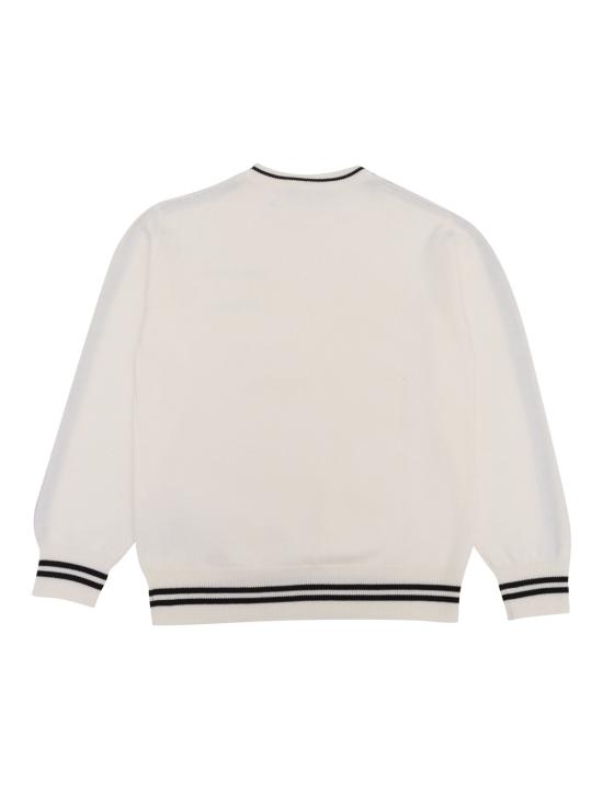  발망 스웨터 버진 울 크루넥 점퍼 화이트