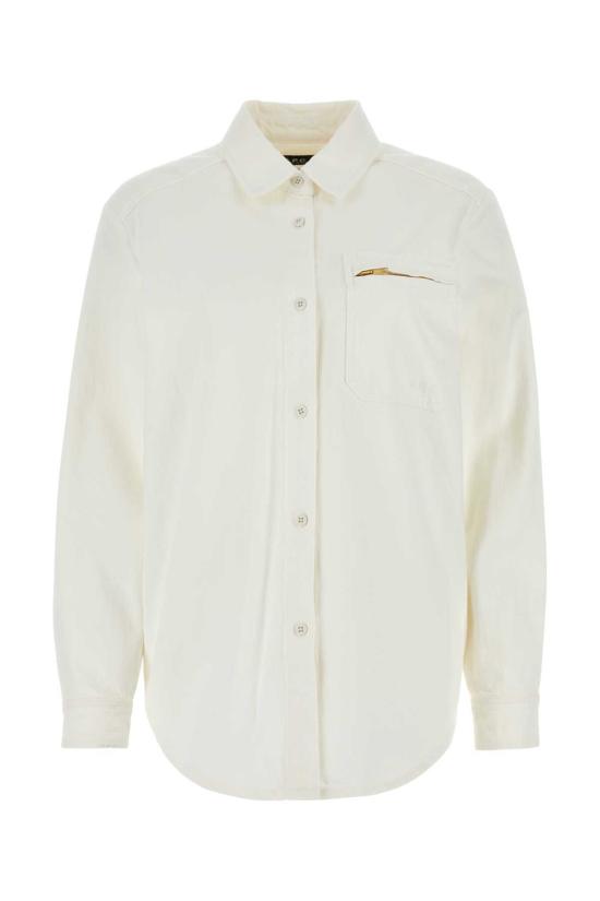  아페쎄 탑 A.P.C. 화이트 데님 티나 셔츠