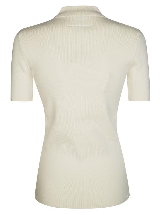 26SS MM6 메종마르지엘라 폴로 티셔츠 S62GL0031M13274 102 BIANCO - MM6 MAISON MARGIELA