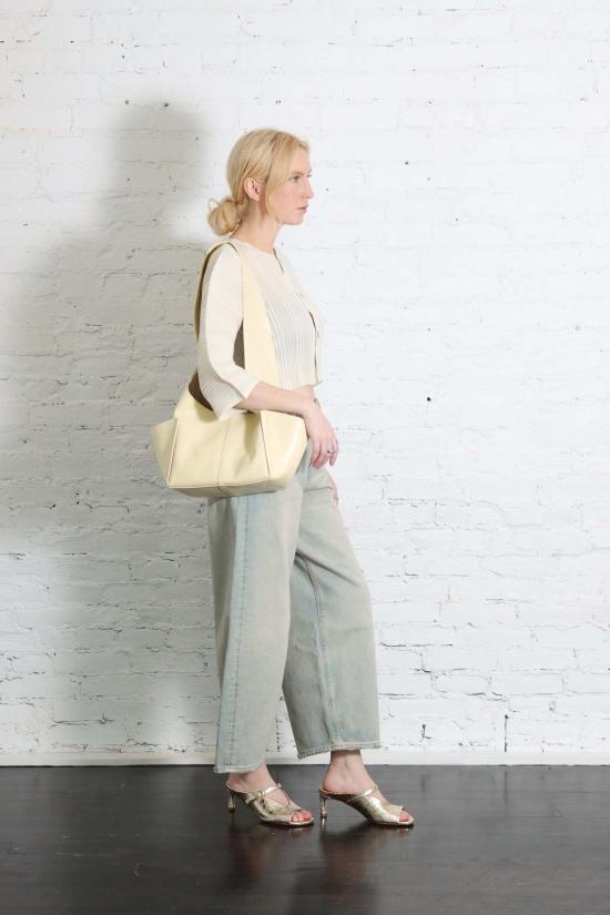  이세이 미야케 가디건 린넨 느낌의 골지 주름 - ISSEY MIYAKE