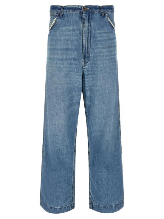  마르지엘라 데님 메종  포 스티치 진 블루