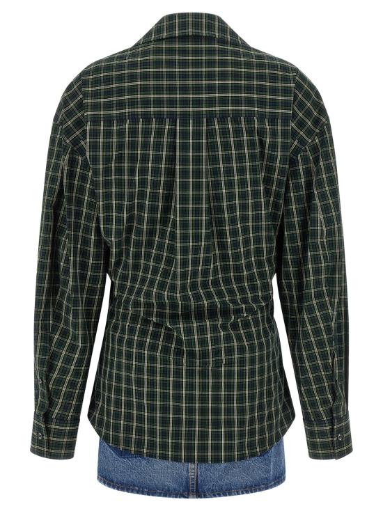  알렉산더 왕 숏 원피스 월렛 셔츠 드레스 그린 - ALEXANDER WANG