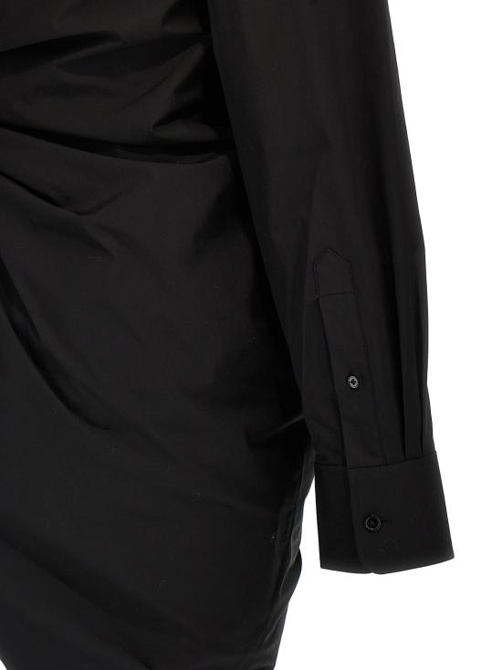  알렉산더 왕 원피스 비대칭 셔츠 드레스 블랙 - ALEXANDER WANG