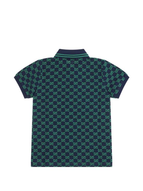 26SS [키즈] 구찌 폴로 셔츠 825157 XJHBA4085 Blue - GUCCI