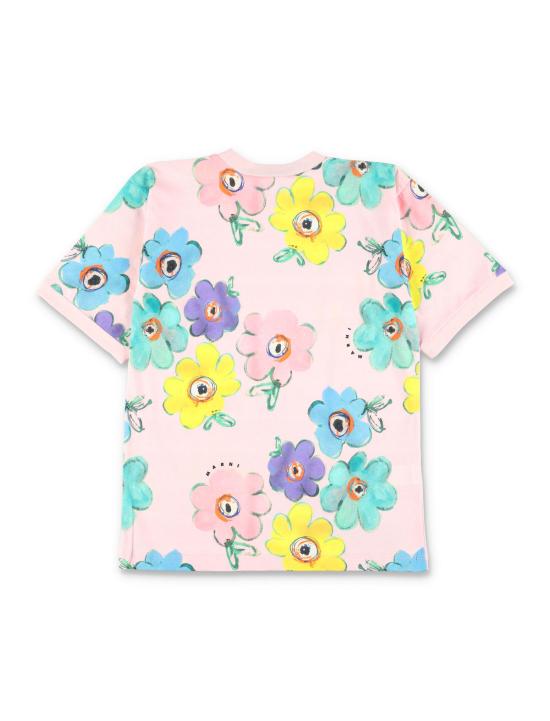  [키즈] 마르니 원피스 키즈  프린트 티셔츠 드레스 로즈 - MARNI