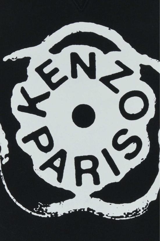  겐조 스웨터 켄조 코튼 스웨트셔츠 블랙 - KENZO