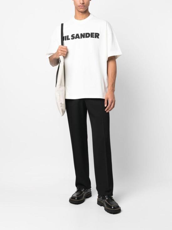  질샌더 탑 질 샌더 티셔츠 화이트 - JIL SANDER