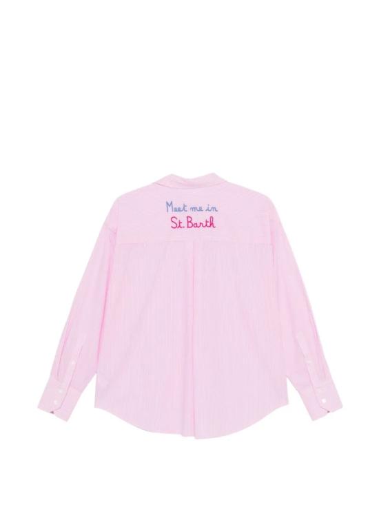 26SS 세인트바쓰 셔츠 CYS0001 00810L COTTON STRIPES MICRO V MEET 21 EMB - MC2 SAINT BARTH