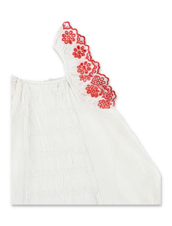 [키즈] 스텔라 맥카트니 원피스 스텔라 매카트니 아동용 자수 린넨 코튼 드레스 아이보리 - STELLA MCCARTNEY