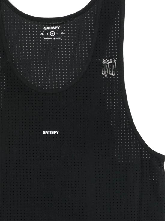 26SS 새티스파이 민소매 티셔츠 11146 00001 00001 BLACK SA - SATISFY