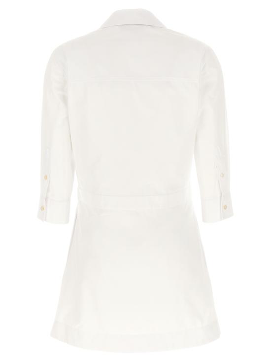  구찌 숏 원피스 모르세토 셔미지에 드레스 화이트 - GUCCI