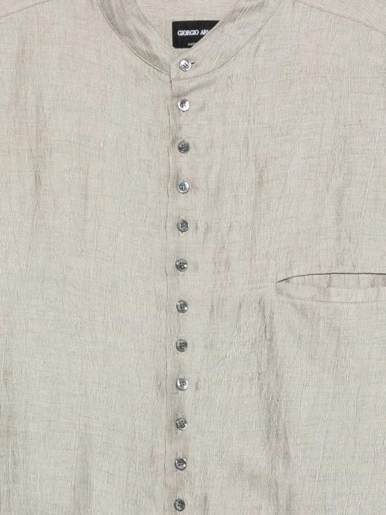  조르지오 아르마니 셔츠 카미시아  브라운 - GIORGIO ARMANI