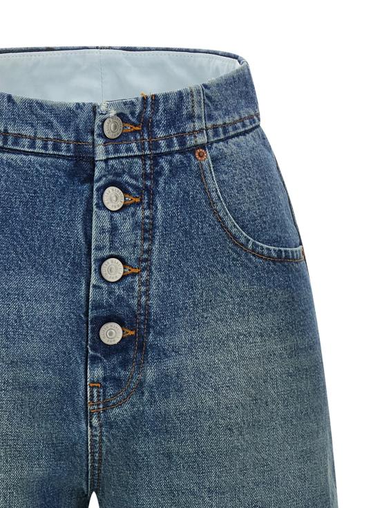  MM6 메종마르지엘라 데님 팬츠 Mm6 메종 마르지엘라 스트레이트 레그 진 - MM6 MAISON MARGIELA