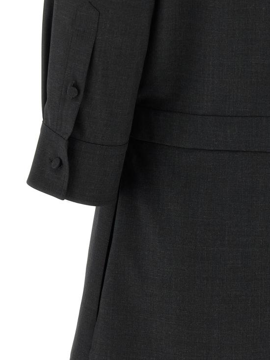  구찌 숏 원피스 모르세토 드레스 그레이 - GUCCI